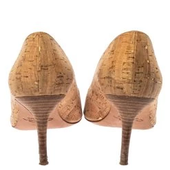 Oscar De La Renta Beige Cork Pointed Toe Pumps Size 40 For Women -Oscar de la Renta Sales Shop luxury women oscar de la rentaslug used shoes p335835 005