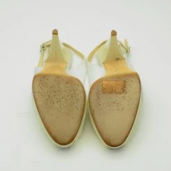 Oscar De La Renta White Leather Peep Toe Platform Slingback Sandals Size 40 For Women 15 Oscar De La Renta White Leather Peep Toe Platform Slingback Sandals Size 40 For Women -Oscar de la Renta Sales Shop luxury women oscar de la rentaslug used shoes p34877 005