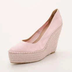 Oscar de la Renta Sales Shop 47 Oscar De La Renta Pink Paloma Pointed Toe Espadrille Size 38 For Women