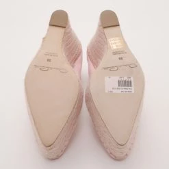 Oscar De La Renta Pink Paloma Pointed Toe Espadrille Size 38 For Women -Oscar de la Renta Sales Shop luxury women oscar de la rentaslug used shoes p37060 005