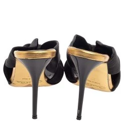 Oscar De La Renta Black Satin Glenn Mules Size 37 For Women -Oscar de la Renta Sales Shop luxury women oscar de la rentaslug used shoes p385919 005