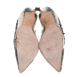 Oscar De La Renta Multicolor Python Embossed Leather And Fabric Pointed Toe Pumps Size 39.5 For Women 15 Oscar De La Renta Multicolor Python Embossed Leather And Fabric Pointed Toe Pumps Size 39.5 For Women -Oscar de la Renta Sales Shop luxury women oscar de la rentaslug used shoes p402959 001