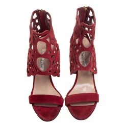 Oscar De La Renta Red Suede Cage Sandals Size 38.5 For Women 12 Oscar De La Renta Red Suede Cage Sandals Size 38.5 For Women -Oscar de la Renta Sales Shop luxury women oscar de la rentaslug used shoes p442439 005