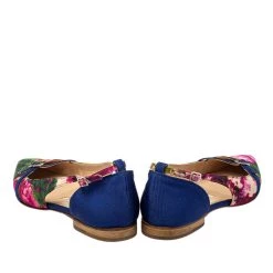 Oscar De La Renta Multicolor Canvas Pointed Toe Ballets Flats Size 37 For Women -Oscar de la Renta Sales Shop luxury women oscar de la rentaslug used shoes p452630 001