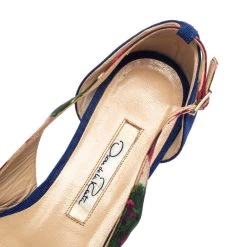 Oscar De La Renta Multicolor Canvas Pointed Toe Ballets Flats Size 37 For Women -Oscar de la Renta Sales Shop luxury women oscar de la rentaslug used shoes p452630 004