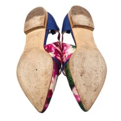 Oscar De La Renta Multicolor Canvas Pointed Toe Ballets Flats Size 37 For Women -Oscar de la Renta Sales Shop luxury women oscar de la rentaslug used shoes p452630 005