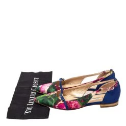 Oscar De La Renta Multicolor Canvas Pointed Toe Ballets Flats Size 37 For Women -Oscar de la Renta Sales Shop luxury women oscar de la rentaslug used shoes p452630 006