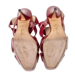 Oscar De La Renta Red Patent Leather And Elastic Cage Platform Sandals Size 38 For Women 15 Oscar De La Renta Red Patent Leather And Elastic Cage Platform Sandals Size 38 For Women -Oscar de la Renta Sales Shop luxury women oscar de la rentaslug used shoes p476370 001