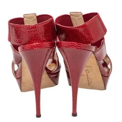 Oscar De La Renta Red Patent Leather And Elastic Cage Platform Sandals Size 38 For Women 14 Oscar De La Renta Red Patent Leather And Elastic Cage Platform Sandals Size 38 For Women -Oscar de la Renta Sales Shop luxury women oscar de la rentaslug used shoes p476370 008