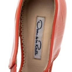 Oscar De La Renta Orange Patent Leather Ankle Strap Sandals Size 38 For Women -Oscar de la Renta Sales Shop luxury women oscar de la rentaslug used shoes p483781 007