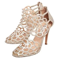 Oscar De La Renta Gold Leather Gladia Cutout Sandals Size 40 For Women -Oscar de la Renta Sales Shop luxury women oscar de la rentaslug used shoes p489213 006