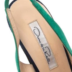 Oscar De La Renta Green/Blue Suede Slingback Sandals Size 36.5 For Women 16 Oscar De La Renta Green/Blue Suede Slingback Sandals Size 36.5 For Women -Oscar de la Renta Sales Shop luxury women oscar de la rentaslug used shoes p559224 002