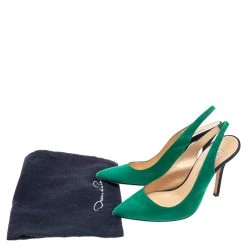 Oscar De La Renta Green/Blue Suede Slingback Sandals Size 36.5 For Women 17 Oscar De La Renta Green/Blue Suede Slingback Sandals Size 36.5 For Women -Oscar de la Renta Sales Shop luxury women oscar de la rentaslug used shoes p559224 007