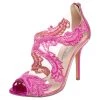 Oscar De La Renta Metallic Pink PVC And Patent Leather Amria Cut Out Sandals Size 37.5 For Women -Oscar de la Renta Sales Shop luxury women oscar de la rentaslug used shoes p559280 007