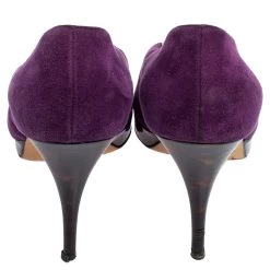 Oscar De La Renta Purple Suede Jewel Embellished Peep-Toe Pumps Size 38.5 For Women 14 Oscar De La Renta Purple Suede Jewel Embellished Peep-Toe Pumps Size 38.5 For Women -Oscar de la Renta Sales Shop luxury women oscar de la rentaslug used shoes p559672 002