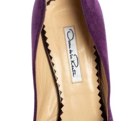 Oscar De La Renta Purple Suede Jewel Embellished Peep-Toe Pumps Size 38.5 For Women 16 Oscar De La Renta Purple Suede Jewel Embellished Peep-Toe Pumps Size 38.5 For Women -Oscar de la Renta Sales Shop luxury women oscar de la rentaslug used shoes p559672 005
