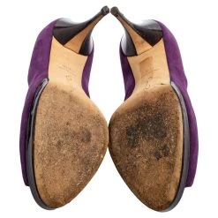 Oscar De La Renta Purple Suede Jewel Embellished Peep-Toe Pumps Size 38.5 For Women 15 Oscar De La Renta Purple Suede Jewel Embellished Peep-Toe Pumps Size 38.5 For Women -Oscar de la Renta Sales Shop luxury women oscar de la rentaslug used shoes p559672 006