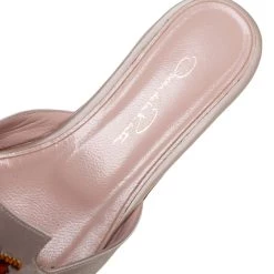 Oscar De La Renta Ivory Embellished Satin Calista Flat Mules Size 39 For Women -Oscar de la Renta Sales Shop luxury women oscar de la rentaslug used shoes p578782 003