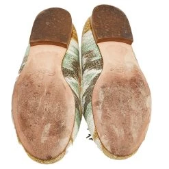 Oscar De La Renta Multicolor Canvas Beaded Tassel Ballet Flats Size 38.5 For Women -Oscar de la Renta Sales Shop luxury women oscar de la rentaslug used shoes p586893 008