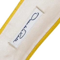 Oscar De La Renta White/Yellow Raffia Flat Spanish Mules Sandals Size 38 For Women -Oscar de la Renta Sales Shop luxury women oscar de la rentaslug used shoes p601183 009