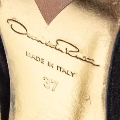 Oscar De La Renta Black Suede Flower Embroidery Ankle Boots Size 37 For Women -Oscar de la Renta Sales Shop luxury women oscar de la rentaslug used shoes p612845 004