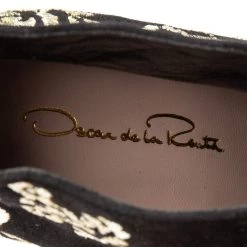 Oscar De La Renta Black Suede Flower Embroidery Ankle Boots Size 37 For Women -Oscar de la Renta Sales Shop luxury women oscar de la rentaslug used shoes p612845 006