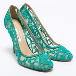 Oscar De La Renta Green Lace And Mesh Pumps Size 41 For Women 14 Oscar De La Renta Green Lace And Mesh Pumps Size 41 For Women -Oscar de la Renta Sales Shop luxury women oscar de la rentaslug used shoes p669511 007