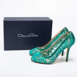 Oscar De La Renta Green Lace And Mesh Pumps Size 41 For Women 19 Oscar De La Renta Green Lace And Mesh Pumps Size 41 For Women -Oscar de la Renta Sales Shop luxury women oscar de la rentaslug used shoes p669511 009