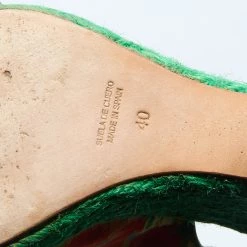 Oscar De La Renta Multicolor Fabric Espadrille Platform Wedge Peep-Toe Slingback Sandals Size 40 For Women -Oscar de la Renta Sales Shop luxury women oscar de la rentaslug used shoes p685899 009