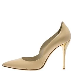 Oscar De La Renta Beige Patent Sabrina Pointed Toe Pumps Size 40 For Women -Oscar de la Renta Sales Shop luxury women oscar de la rentaslug used shoes p83564 002