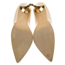 Oscar De La Renta Beige Patent Sabrina Pointed Toe Pumps Size 40 For Women -Oscar de la Renta Sales Shop luxury women oscar de la rentaslug used shoes p83564 006
